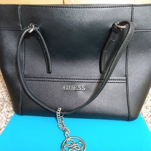 BLACK GUESS Medium Size TOTE Bag